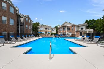 Resort-style swimming pool